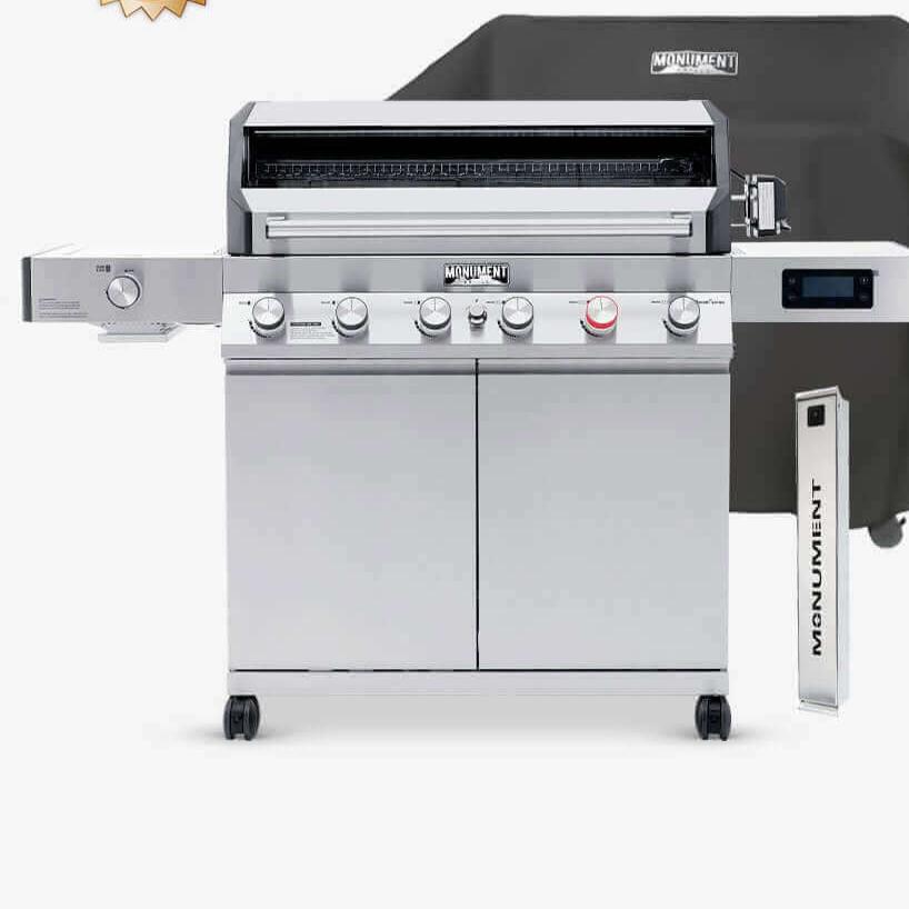 Monument Grills Denali 605Pro Stainless Smart Gas Grill 6 Burners Liquid Propane Gas 605Pro