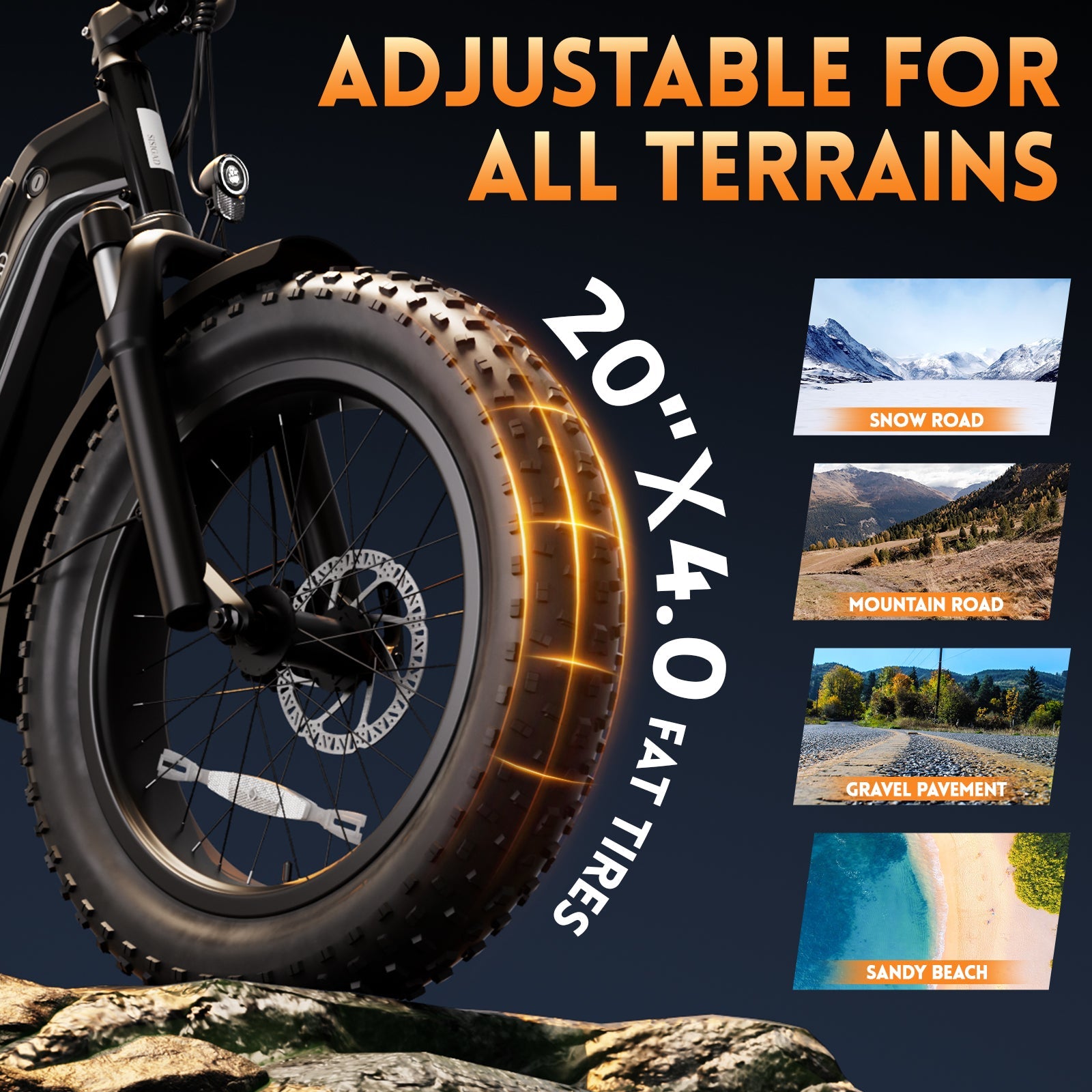 Sisigad 20'' Champ Ext Fat Tire Cargo E-Bike