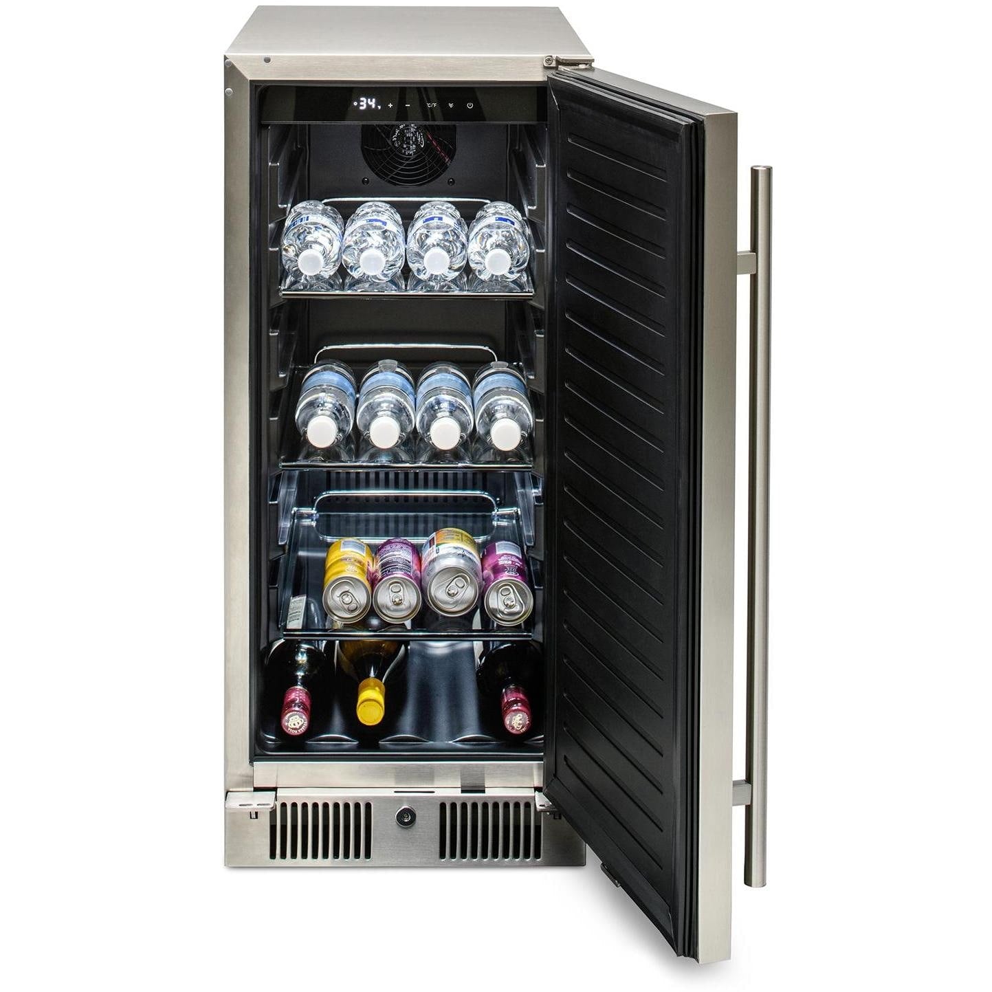 Blaze 15-Inch 3.2 Cu. Ft. Outdoor Rated Compact Refrigerator - BLZ-SSRF-15