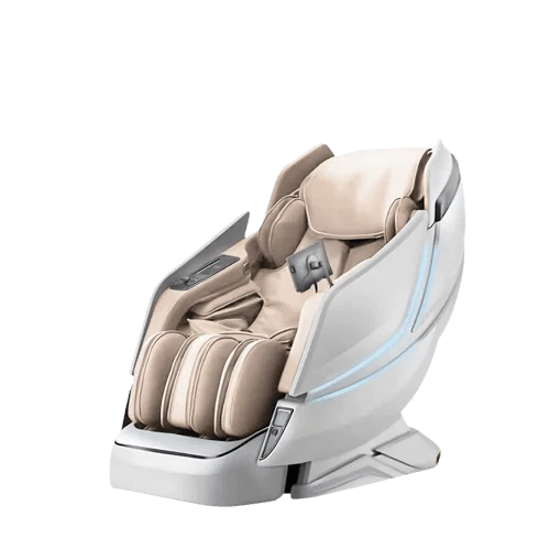 Kahuna Dios-1288 White Massage Chair 8D Dual Core Air Tech Touch Roller SL-track