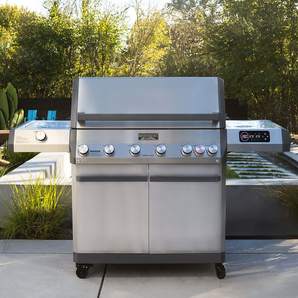Monument Grills Eminence 605 Stainless Smart Dual Gas Grill