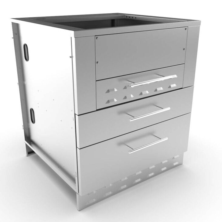 Sunstone 30″ Kamado Base Cabinet for UpTo 24 In. Dia. Kamado and for Sunstone Power Cirque – SUN24PCB – SAC30KBDC