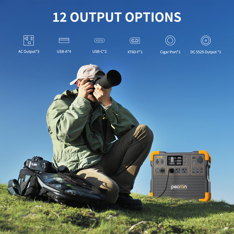 Pecron E2400LFP Solar Generator Kit
