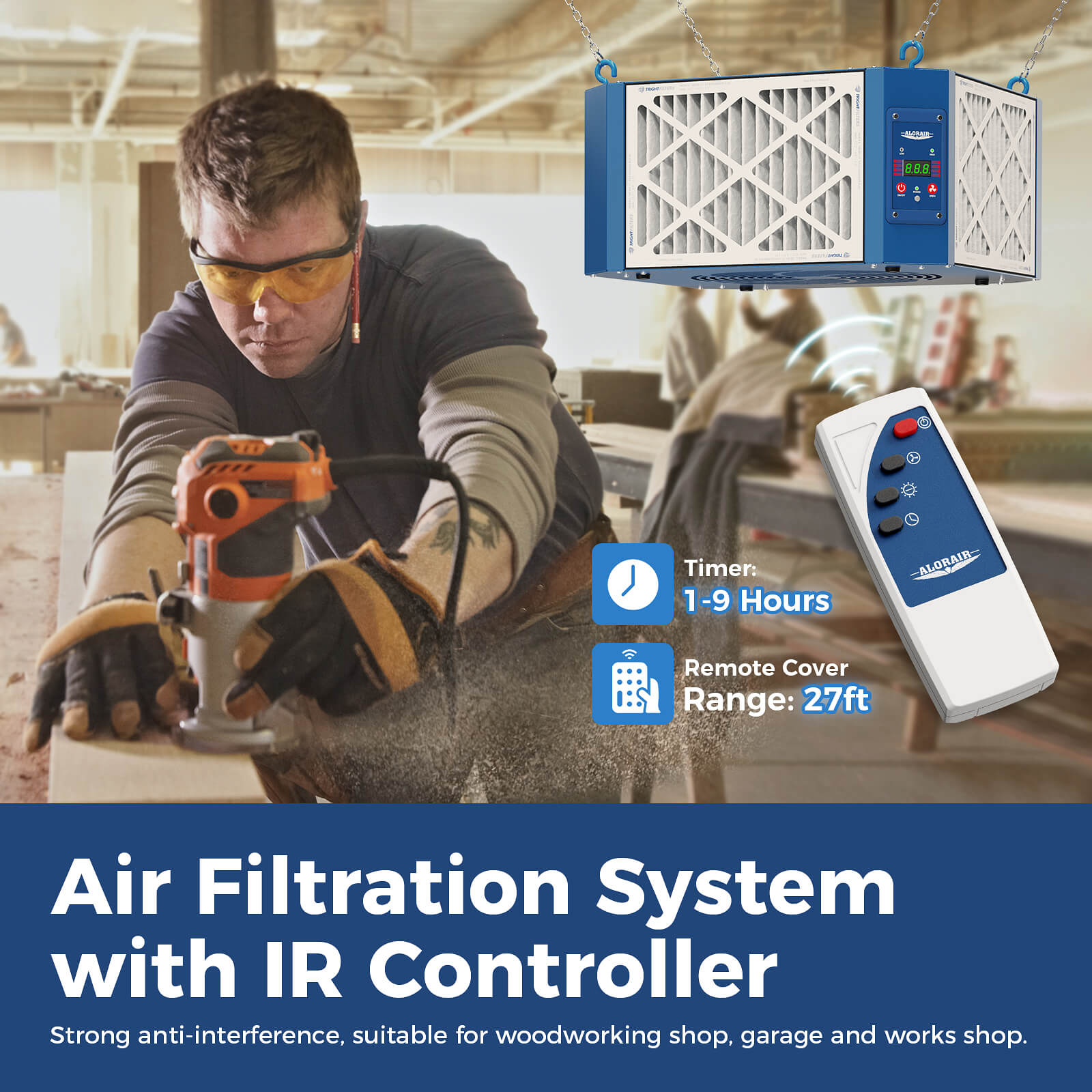 AlorAir 360 Degree Intake Air Filtration System Purecare 1350