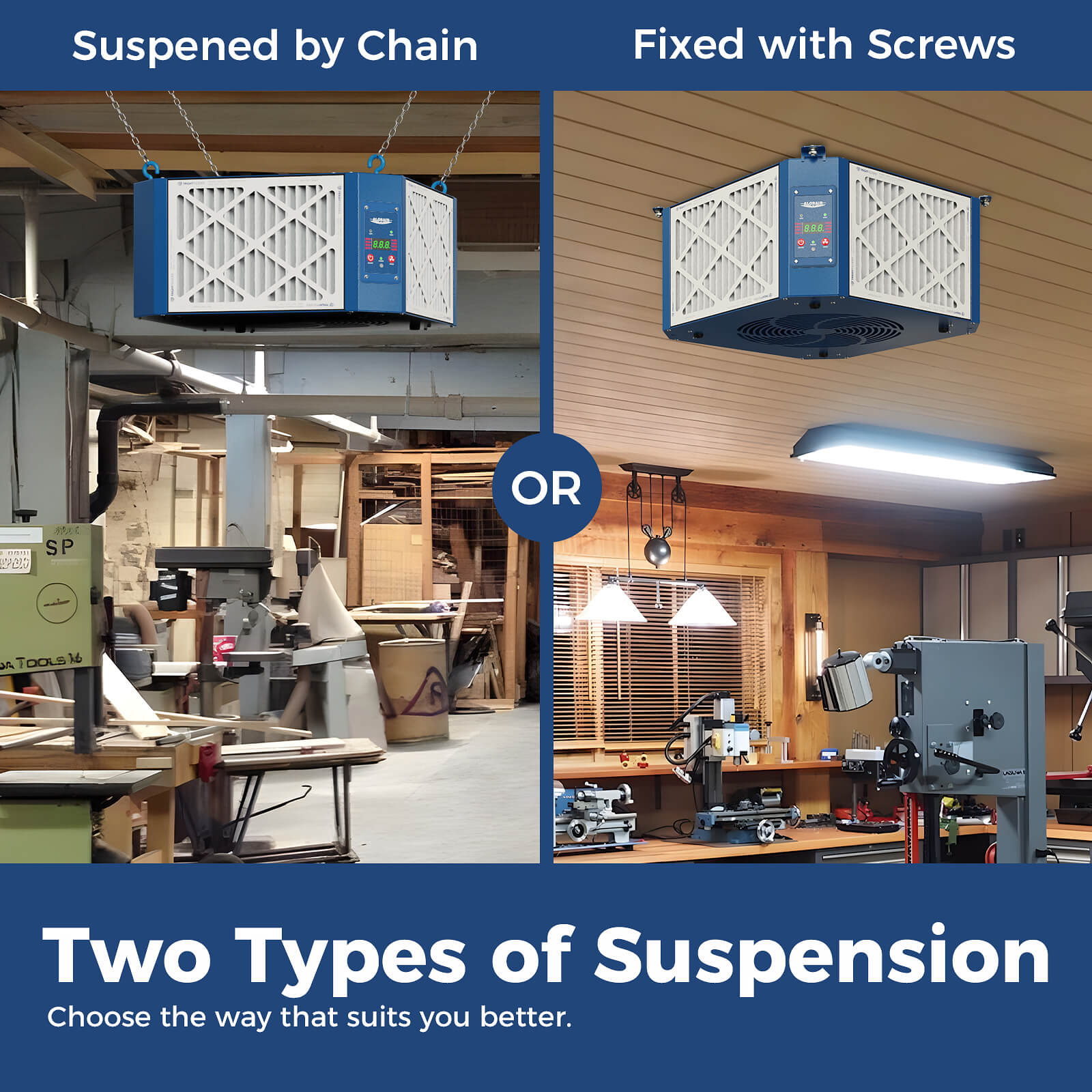 AlorAir 360 Degree Intake Air Filtration System Purecare 1350