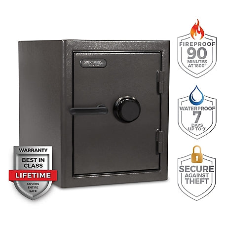 Sanctuary Diamond 2.33 cu. ft. Fireproof/Waterproof Home & Office Safe, Combination Lock, Dark Gray Hammertone, SA-DIA3COM-DP