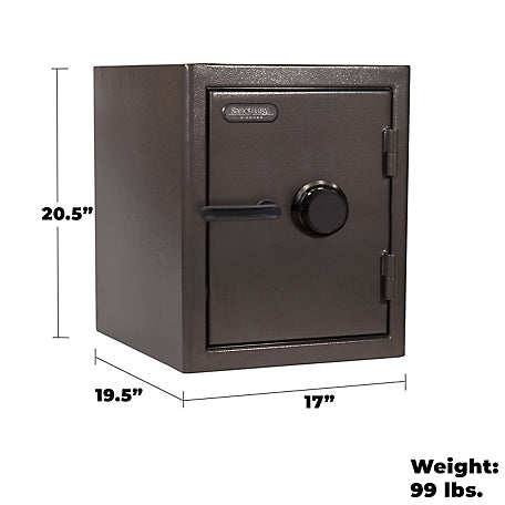 Sanctuary Diamond 2.33 cu. ft. Fireproof/Waterproof Home & Office Safe, Combination Lock, Dark Gray Hammertone, SA-DIA3COM-DP