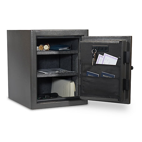 Sanctuary Diamond 2.33 cu. ft. Fireproof/Waterproof Home & Office Safe with Biometric Lock, Dark Gray Hammertone, SA-DIA3BIO-DP