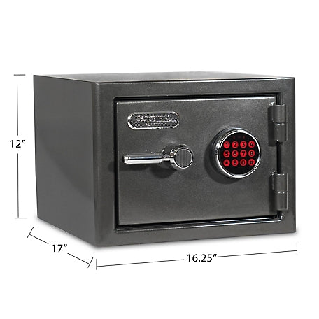 Sanctuary Platinum 1.07 cu. ft. Fireproof/Waterproof Home & Office Safe with Electronic Lock, Dark Gray Metallic, SA-PLAT1-DP