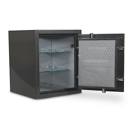Sanctuary Platinum 3.32 cu. ft. Fireproof/Waterproof Home & Office Safe with Biometric Lock, Dark Gray Metallic, SA-PLAT3BIO-DP