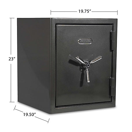 Sanctuary Platinum 3.32 cu. ft. Fireproof/Waterproof Home & Office Safe with Biometric Lock, Dark Gray Metallic, SA-PLAT3BIO-DP