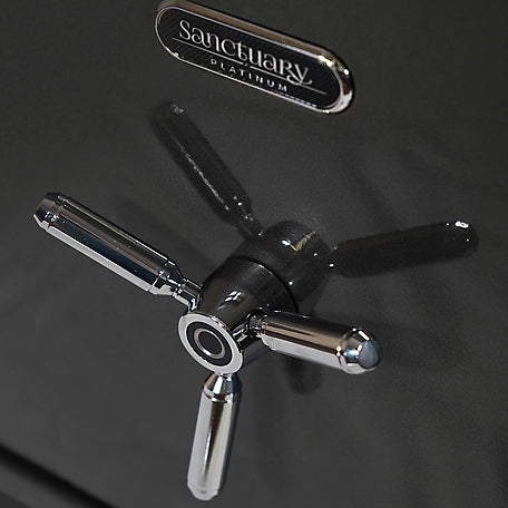 Sanctuary Platinum 4.98 cu. ft. Fireproof/Waterproof Home & Office Safe with Biometric Lock, Dark Gray Metallic, SA-PLAT4BIO-DP