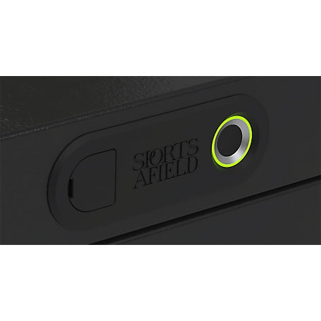 Sports Afield Home Defense .17 Cu. Ft. Auto Top Entry Quick Access Biometric Lock Vault, Matte Black, SA-HD6-BIO-DP