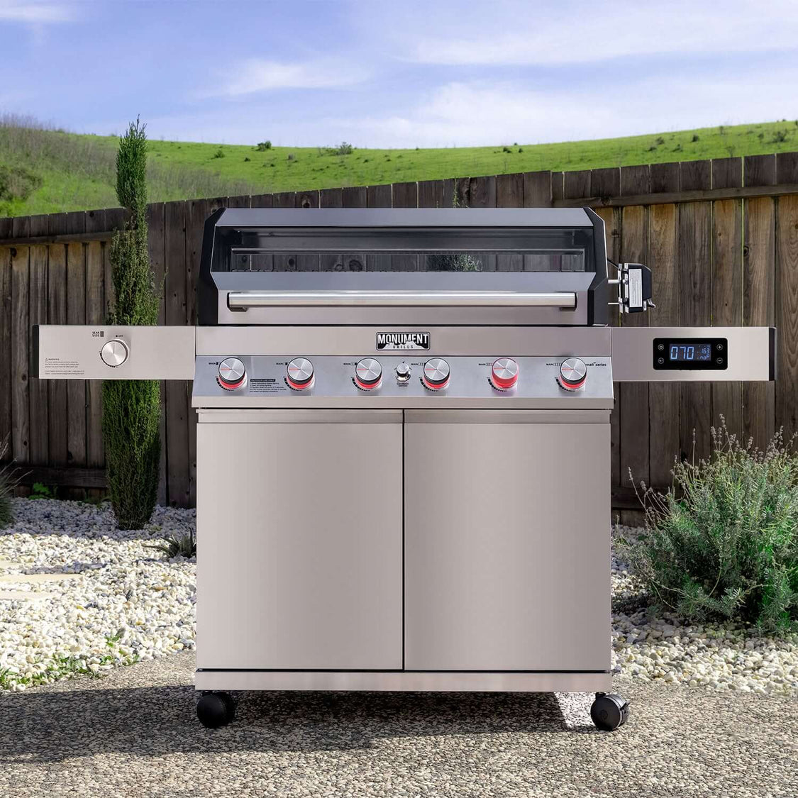 Monument Grills Denali 605Pro Stainless Smart Gas Grill 6 Burners Liquid Propane Gas 605Pro