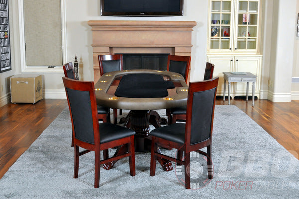 BBO Poker Tables Dining Chair - Mahogany - Version 2