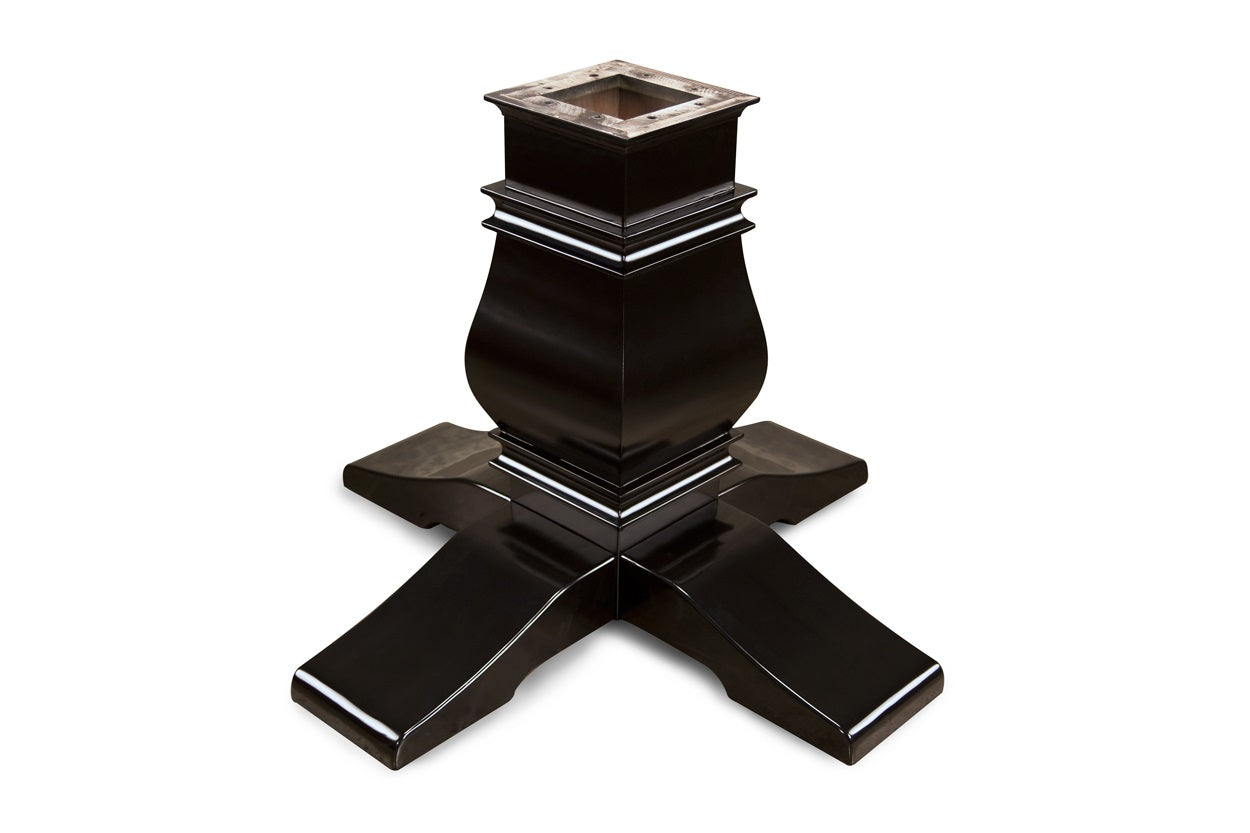 BBO Poker Tables Melvin Pedestal Leg Upgrade Black Gloss