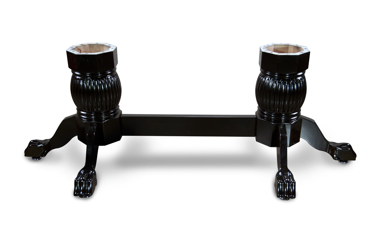 BBO Poker Tables Heritage Pedestal Leg Set with Beam-Black