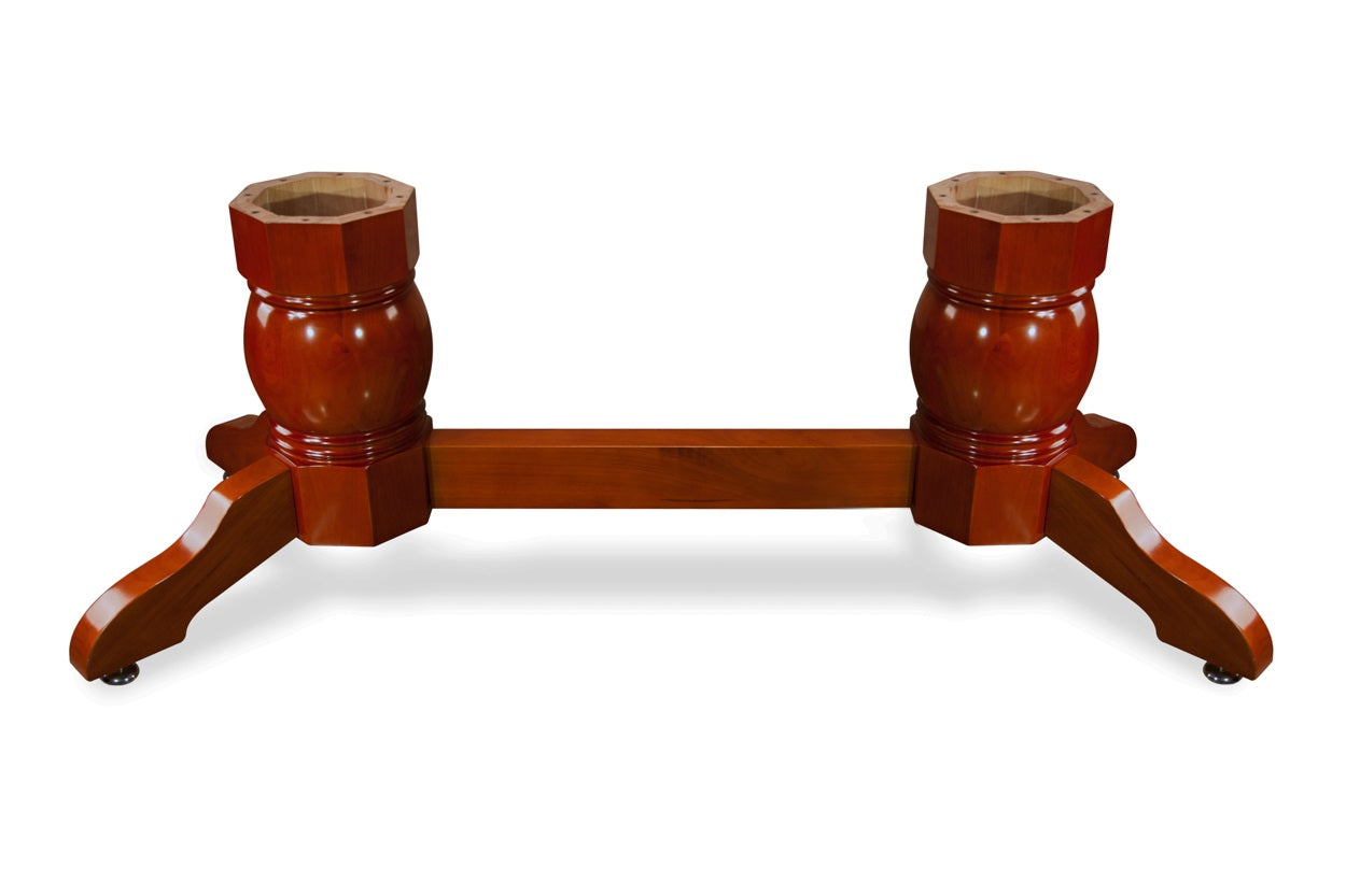 BBO Poker Tables Napa Pedestal Leg Set with Beam-Mahogany