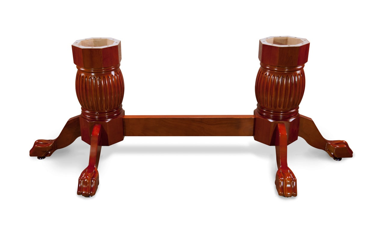 BBO Poker Tables Heritage Pedestal Leg Set with Beam-Mahogany