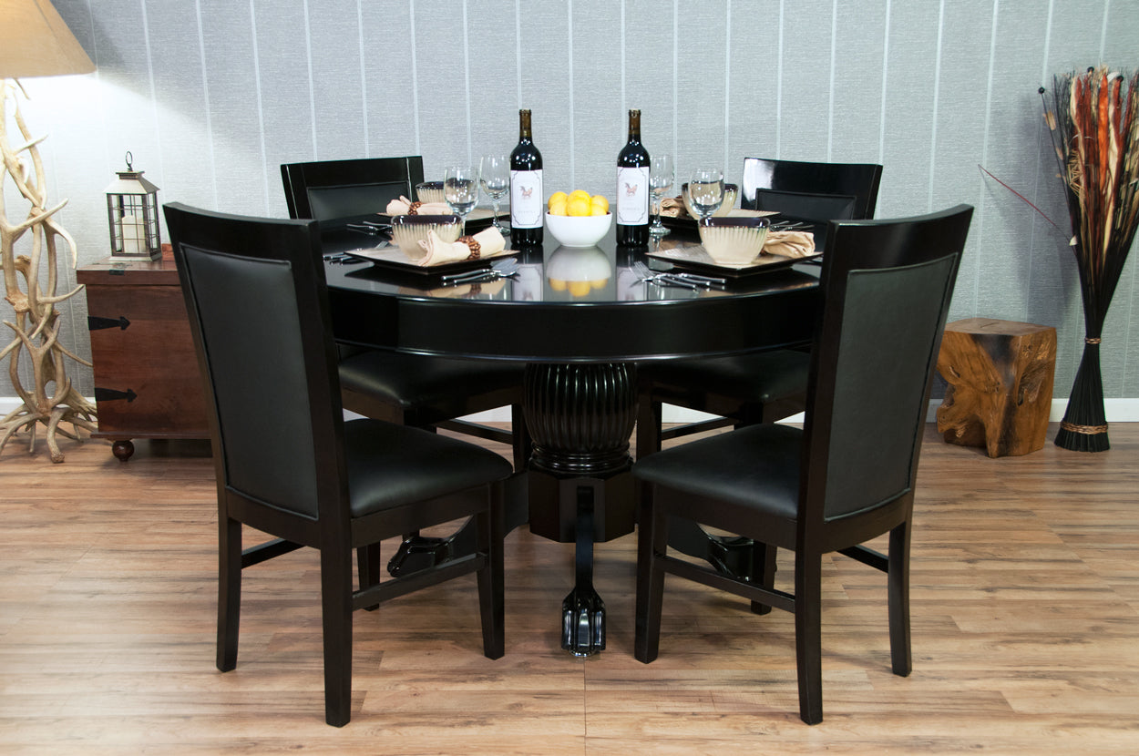 BBO Poker Tables Dining Chair - Black - Version 2