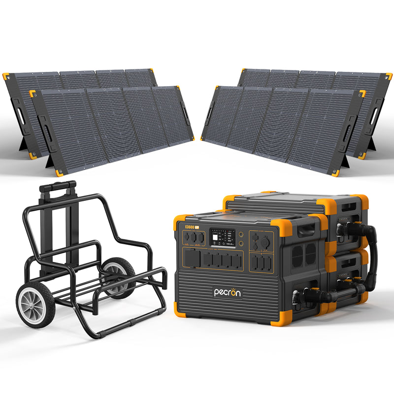 Pecron E3600LFP Solar Generator Kit 3600W 3072Wh