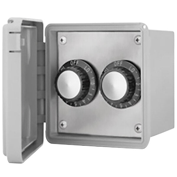 Schwank JM-4115-XX On/Off Flush Mount Patio Heater Control with Weatherproof Cover for Two Heaters - 120V