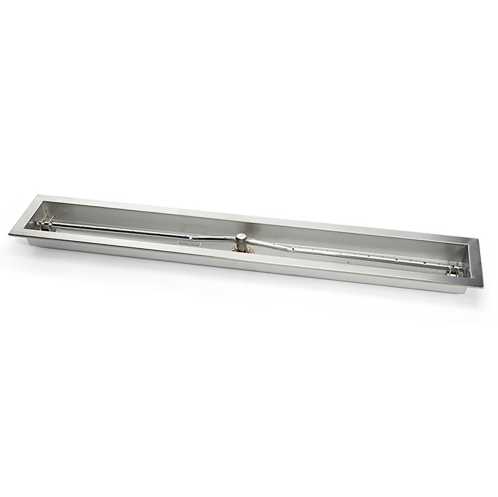 Hearth Products Controls 72" Stainless Steel Trough Burner with pan 72SSTRGH