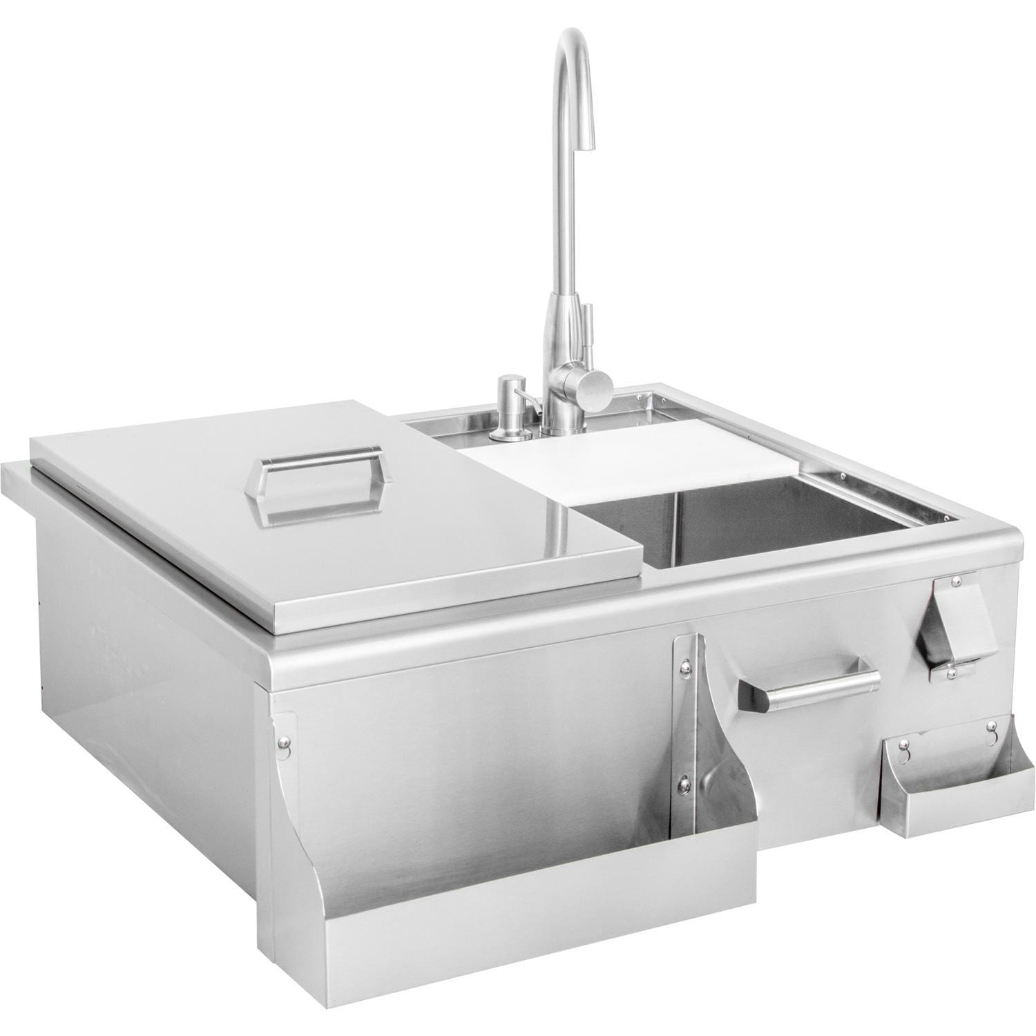 Blaze 30-Inch Beverage Center w/ Sink & Ice Bin Cooler - BLZ-30CKT-SNK