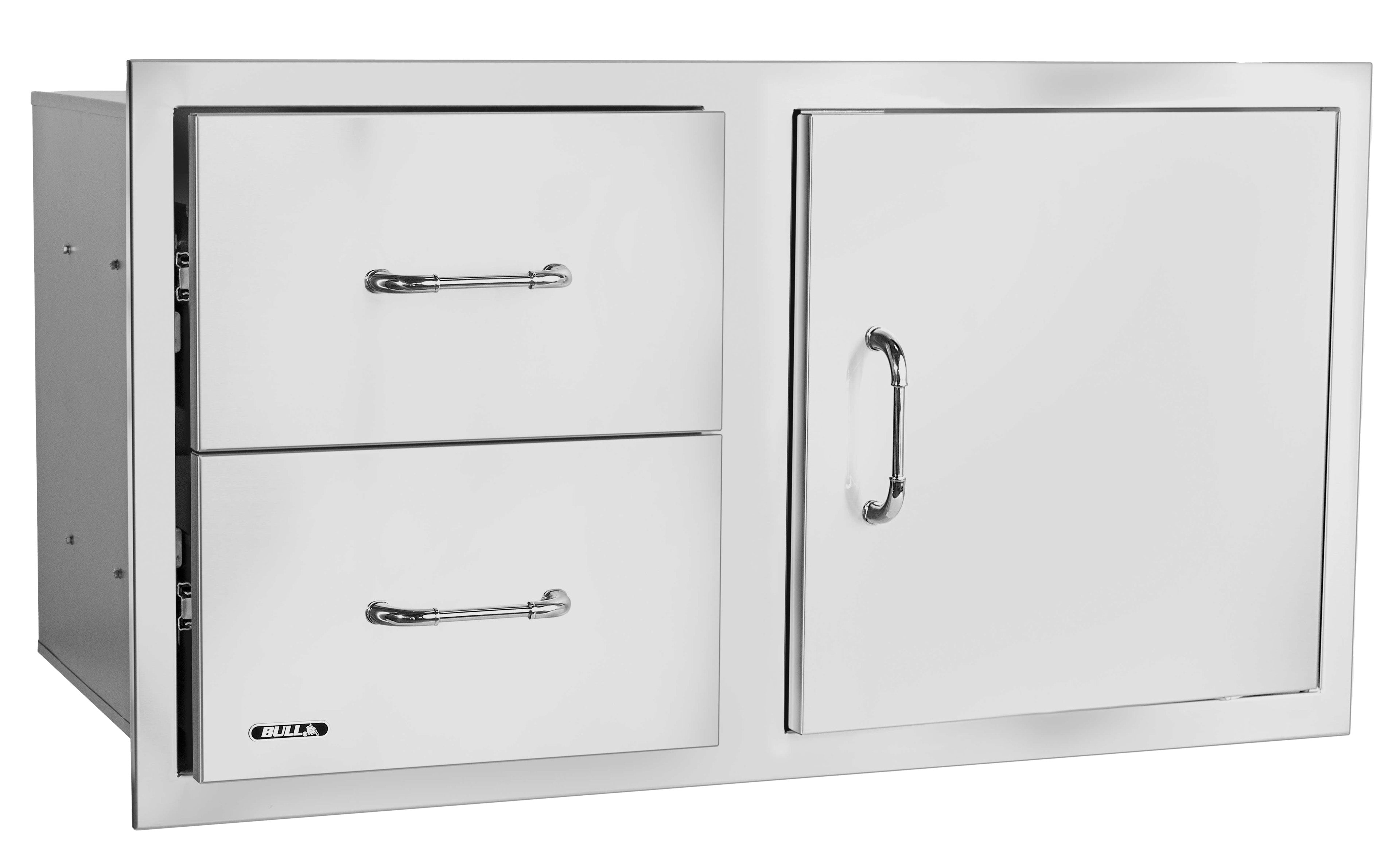 Bull 7-Piece Angus Grill Head, Grill Cover, Refrigerator, Door Drawer Combo, Griddle, Vents, Master Utility Set - ANGPCMB2