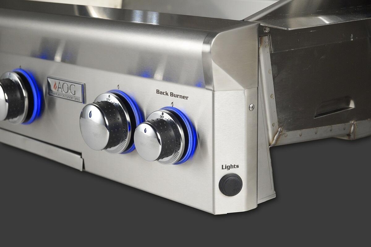 American Outdoor Grill L-Series - 24-Inch 2-Burner Freestanding Grill on Pedestal - Natural Gas - AOG24NPL00SP