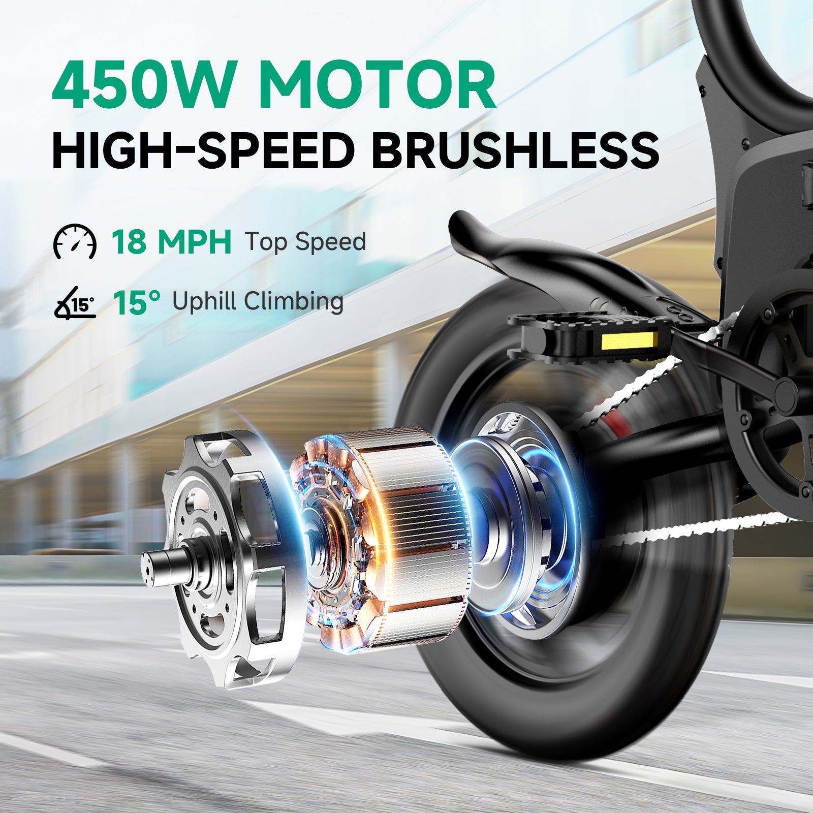 Sisigad 14" Lynx Plus Folding Electric Bike for Kids