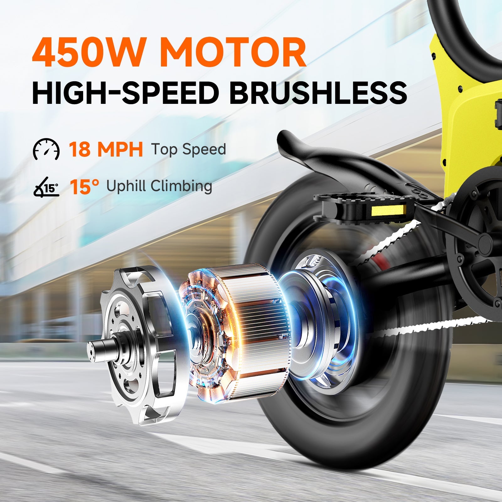 Sisigad 14" Lynx Plus Folding Electric Bike for Kids