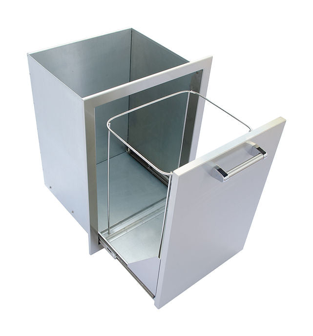 Kokomo Grills Outdoor Kitchen Stainless Steel Trash/Propane Pull-Out KO-TRHD