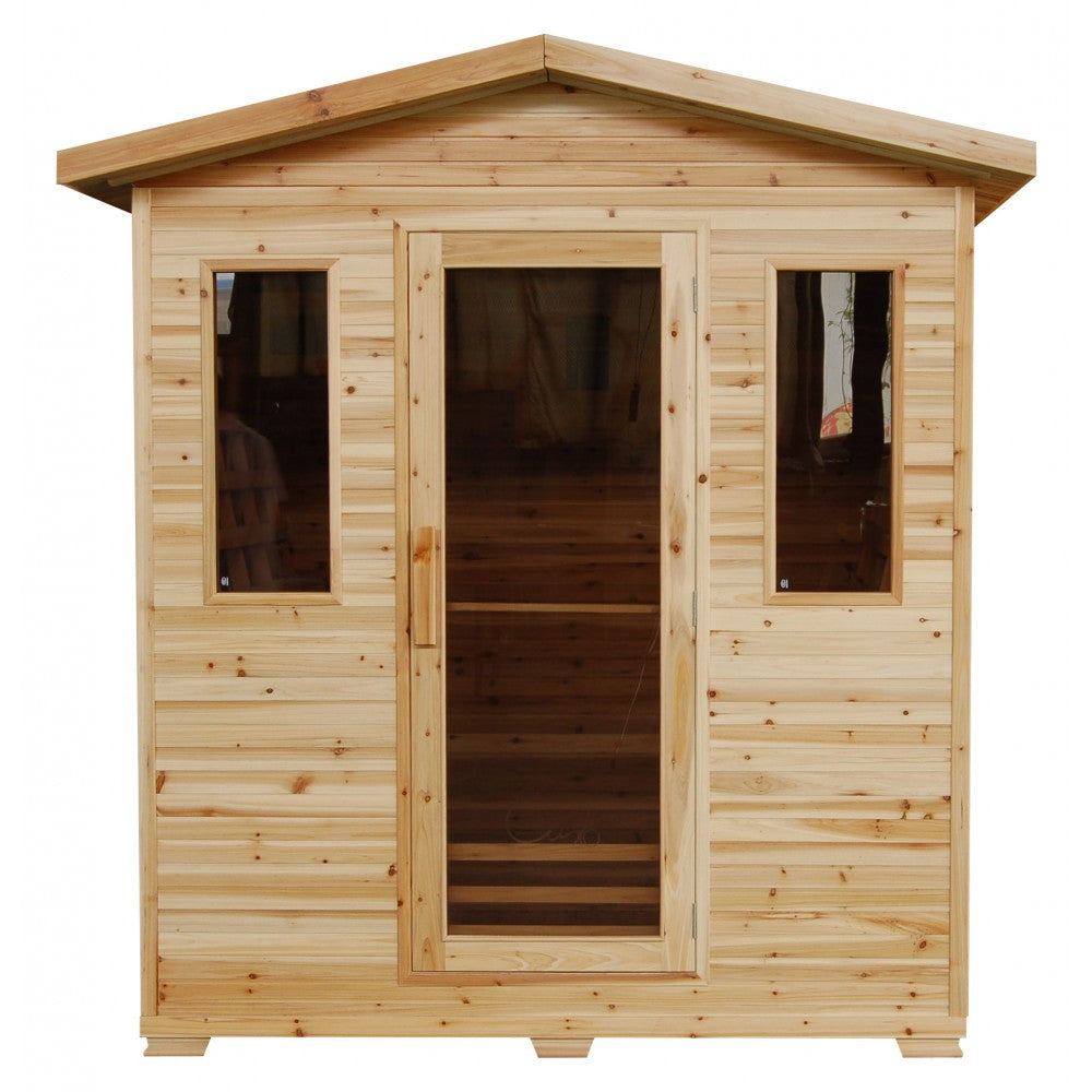 Sunray 3 Person Outdoor Sauna w/Ceramic Heater - HL300D3 Grandby 72" x 47" x 83" | 2100 watts, 8 ceramic heaters, ETL/CSA