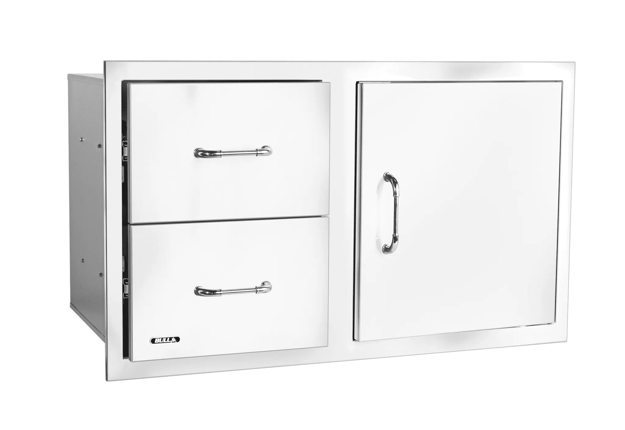 Bull 30'' Stainless-Steel Door Drawer Combo Reversible w/Reveal 25890