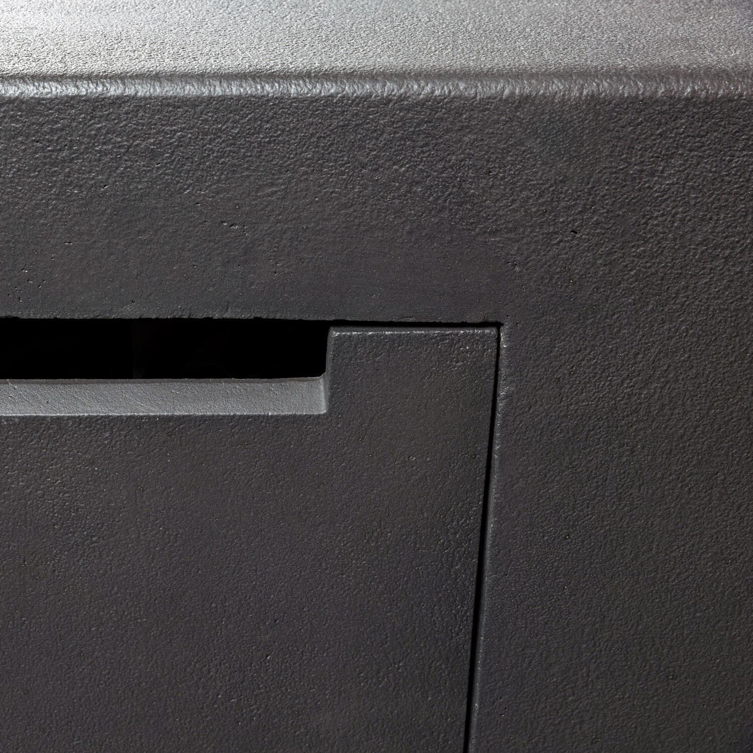 Blaze 60 Inch Rectangular Concrete Propane Fire Pit Table in Phantom BLZ-60-FTABLE-LP