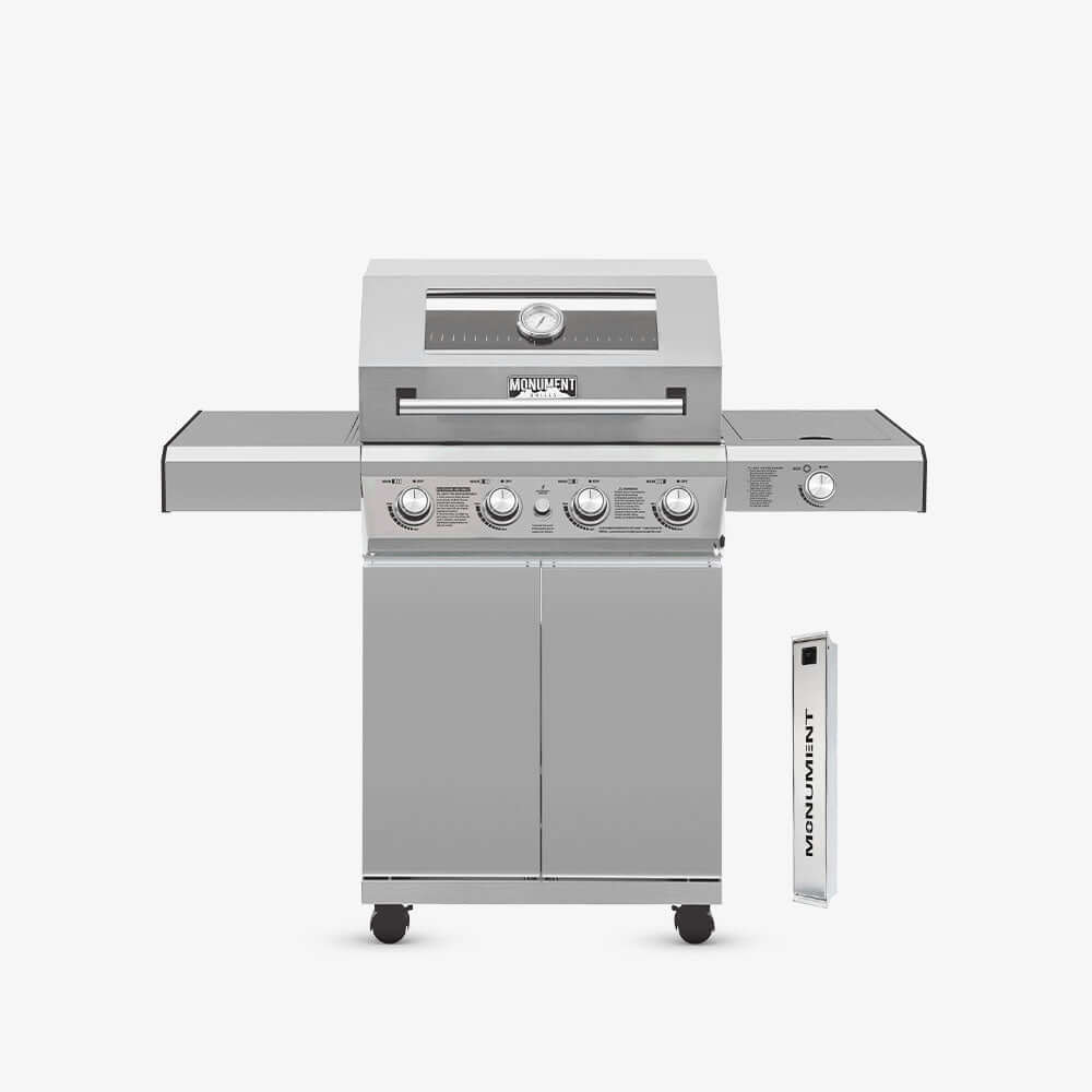 Monument Grills Mesa 400M Stainless Gas Grill 4 Burners Liquid Propane Gas