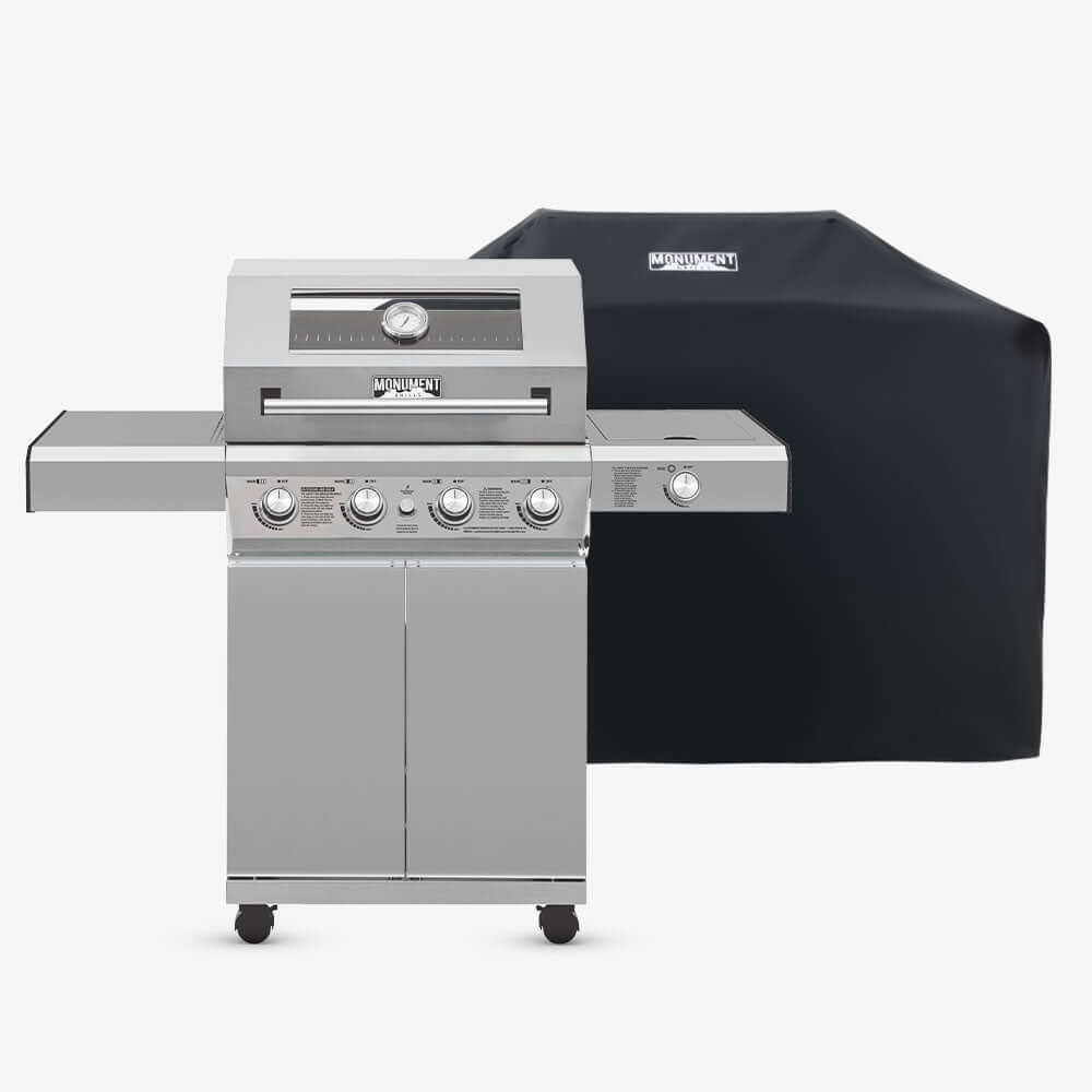 Monument Grills Mesa 400M Stainless Gas Grill 4 Burners Liquid Propane Gas