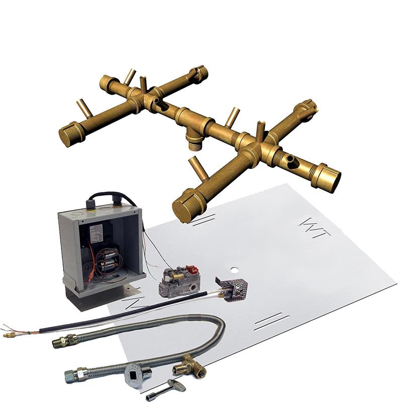 Warming Trends 24″ Square Warming Trends Crossfire 3V Battery Operated Electronic Ignition CFB120-ALPL24S-3VIK-NG