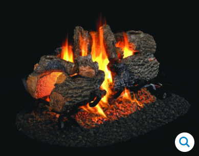 Peterson Gas Logs - 30" See Thru Charred Oak Set - CHD230