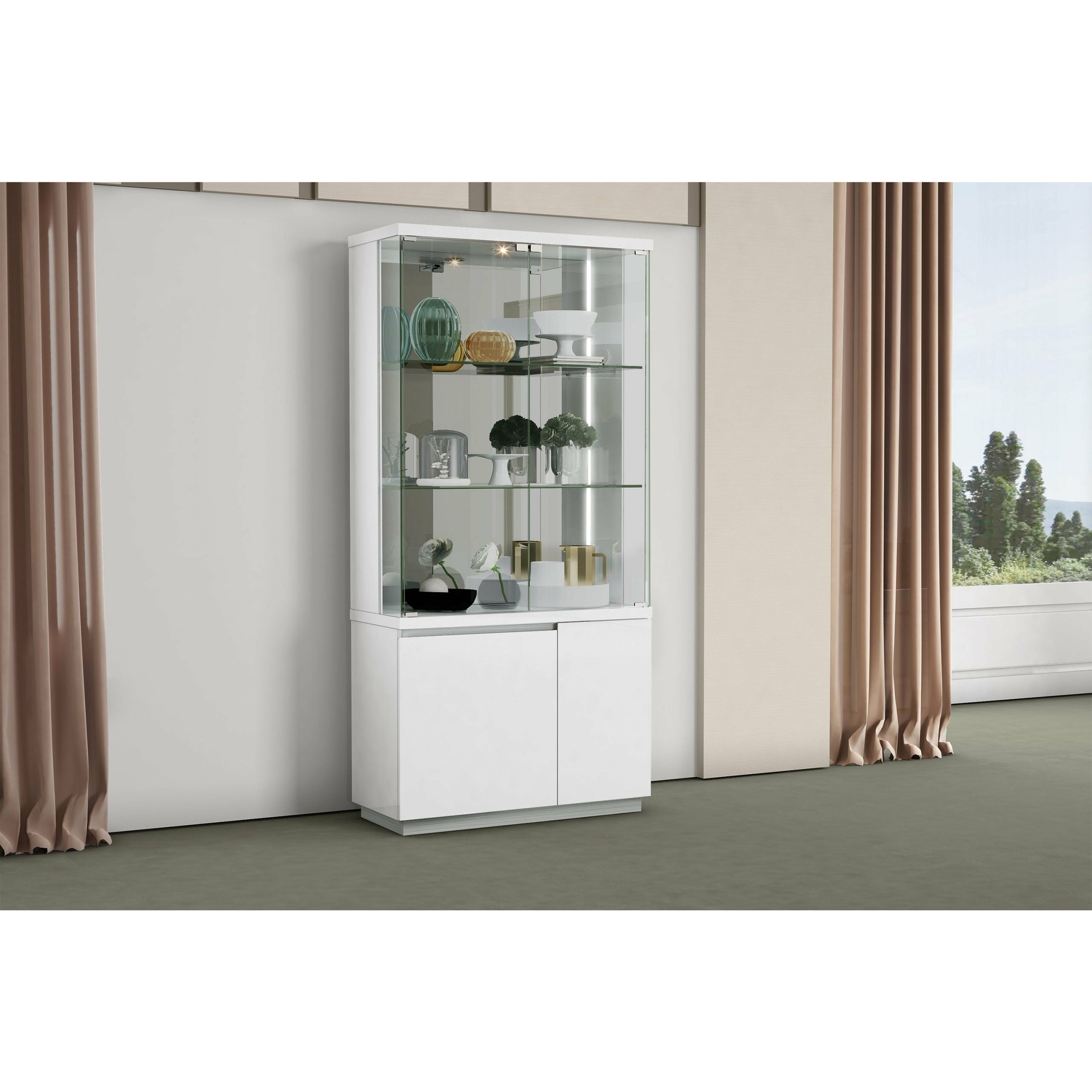 Whiteline Modern Living - Cameron Vitrine CB1686-WHT