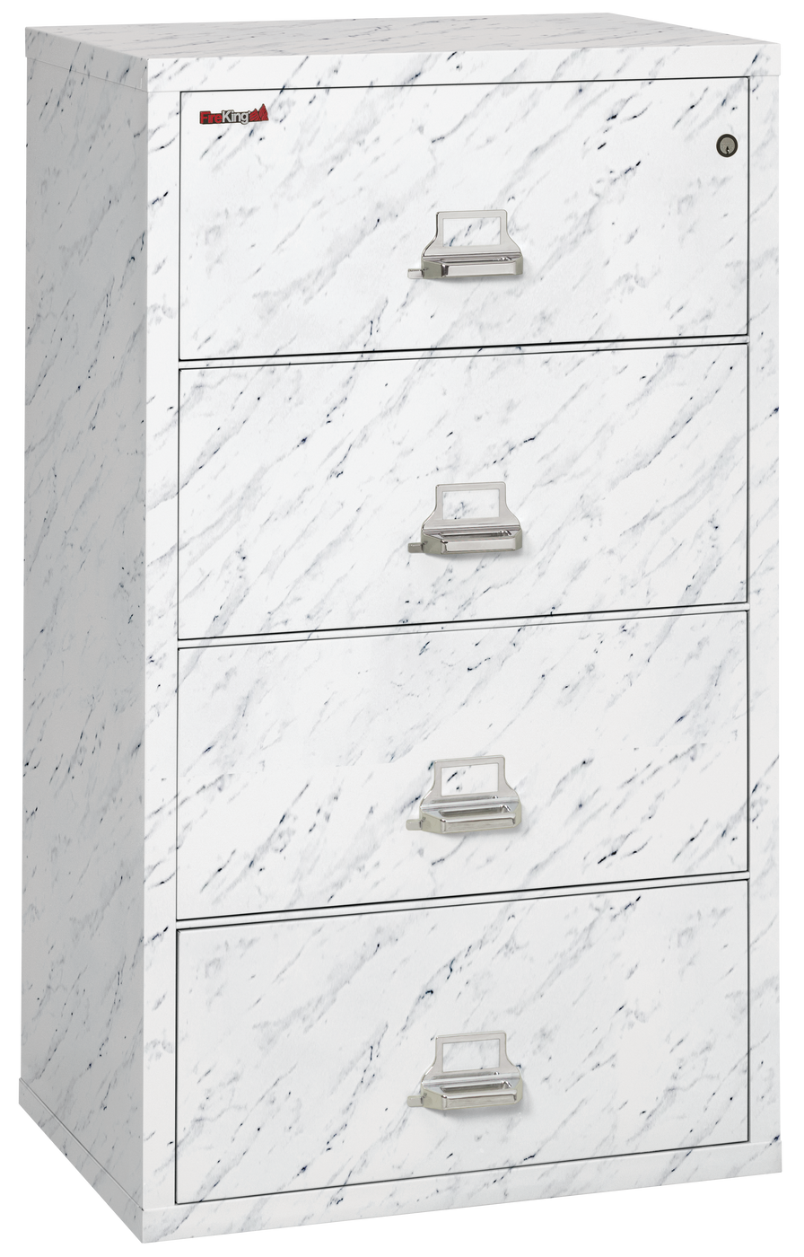 FireKing Designer Series Lateral File Cabinet - 1-Hour Fire-Rated & High Security - 2, 3, or 4 Drawers - 4 Colors