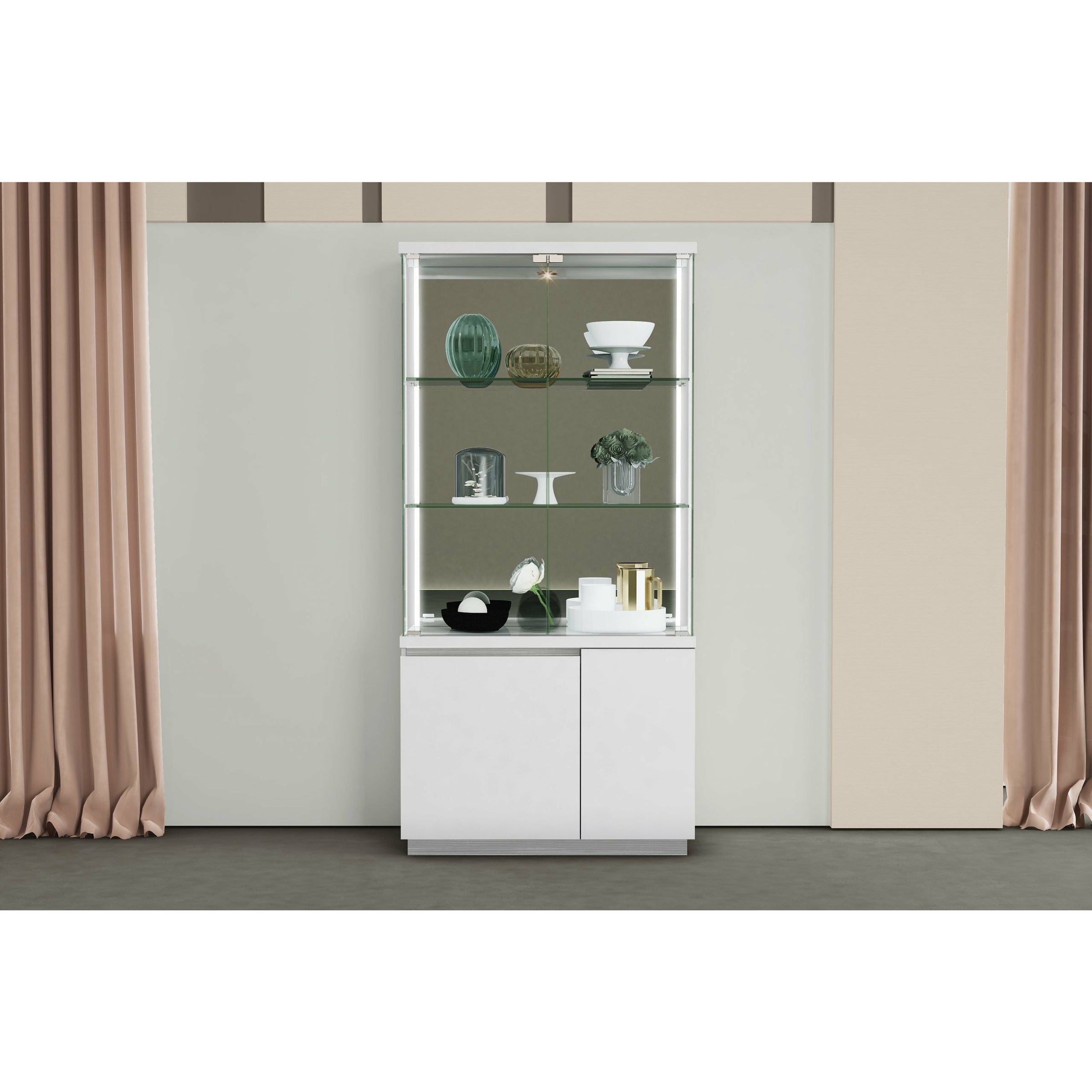 Whiteline Modern Living - Cameron Vitrine CB1686-WHT