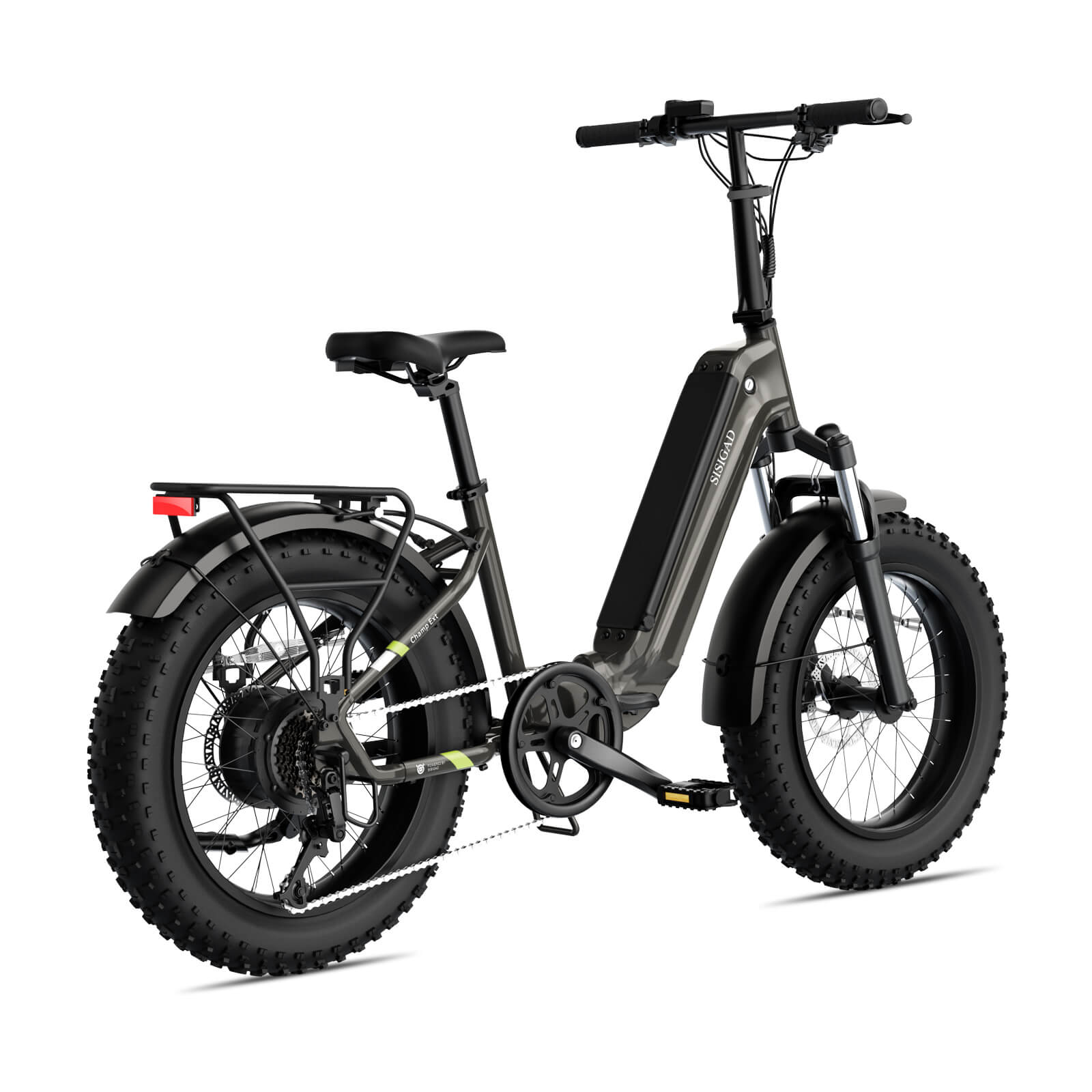 Sisigad 20" Champ Ext Fat Tire Folding Electric Bike