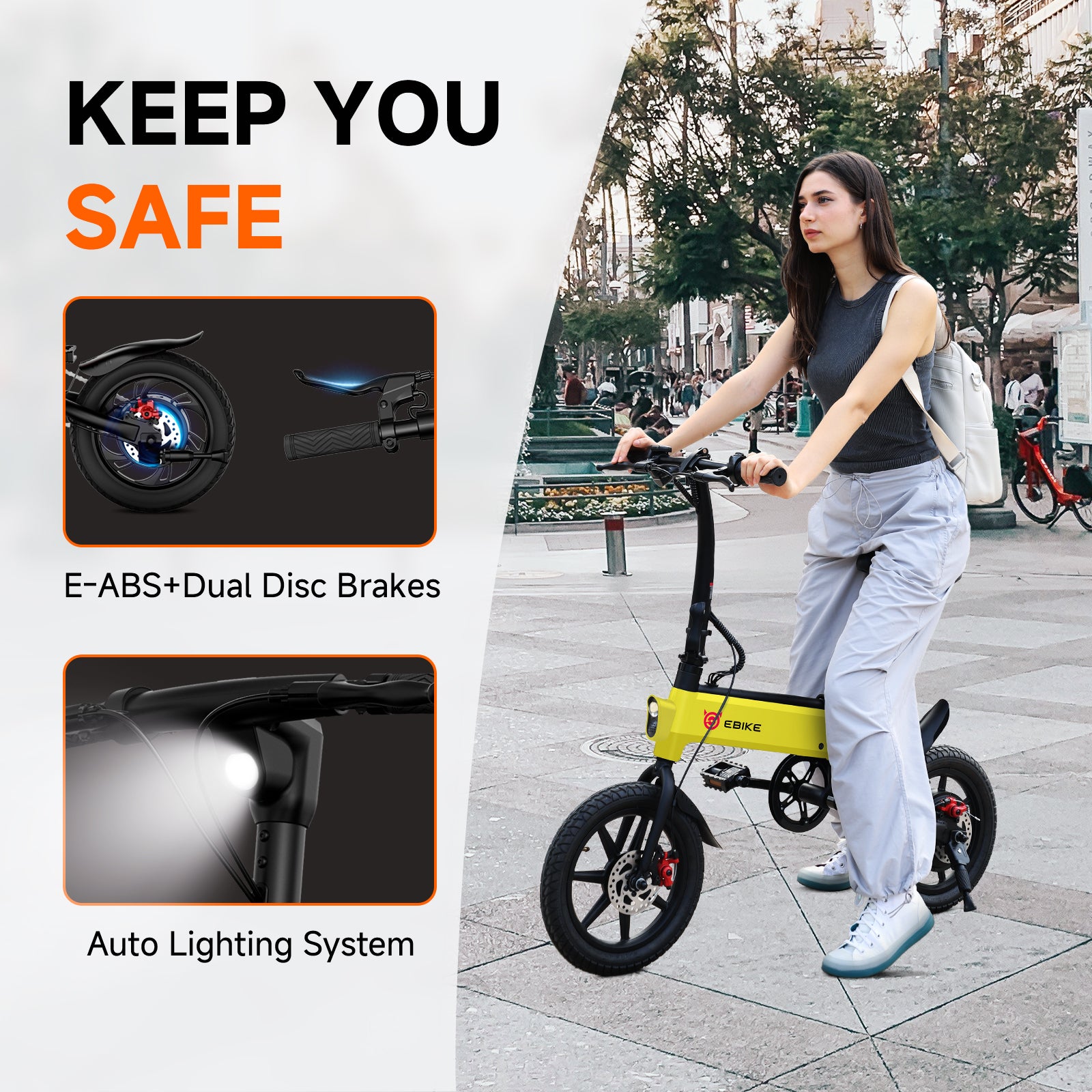 Sisigad 14" Lynx Plus Folding Electric Bike for Kids