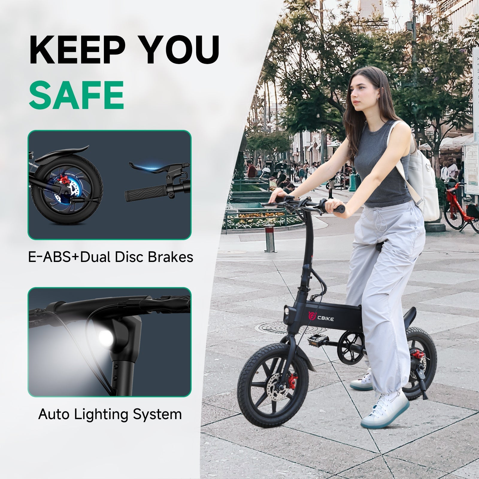 Sisigad 14" Lynx Plus Folding Electric Bike for Kids