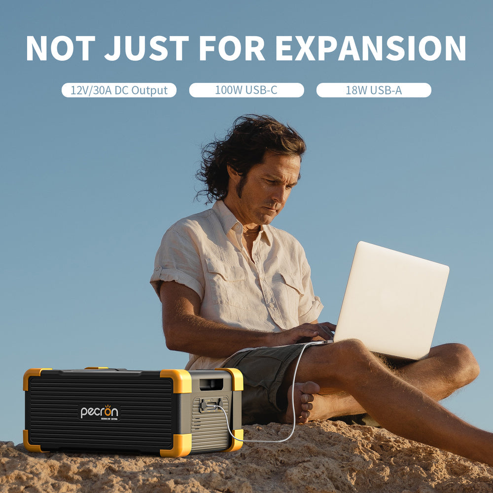 Pecron EB3000-24V Expansion Battery 3072Wh for E2000LFP ONLY