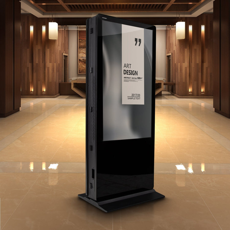 LEDscopic Vertical (4K) - Double-Sided USB Media Player Kiosk LEDKOSMP55