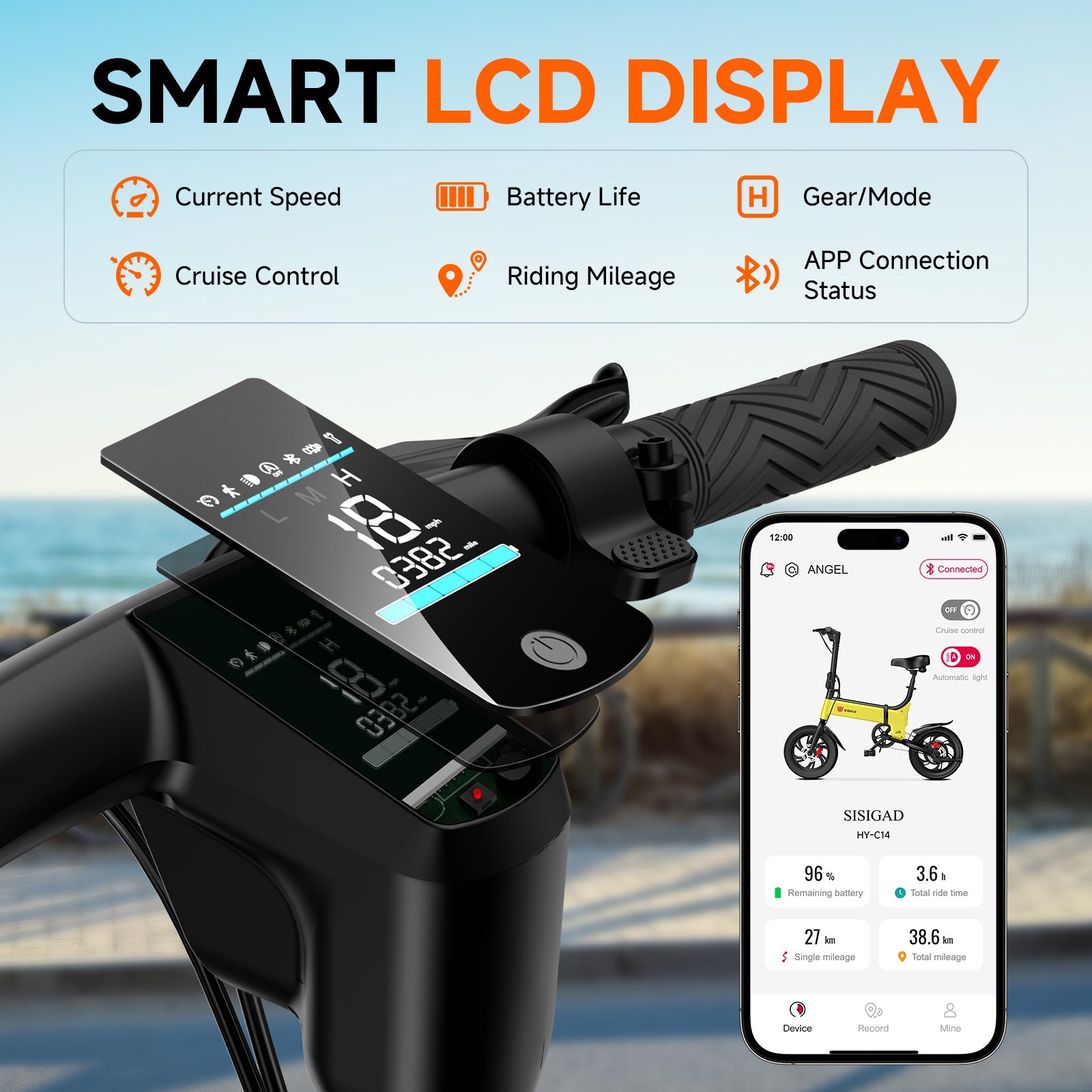 Sisigad 14" Lynx Plus Folding Electric Bike for Kids