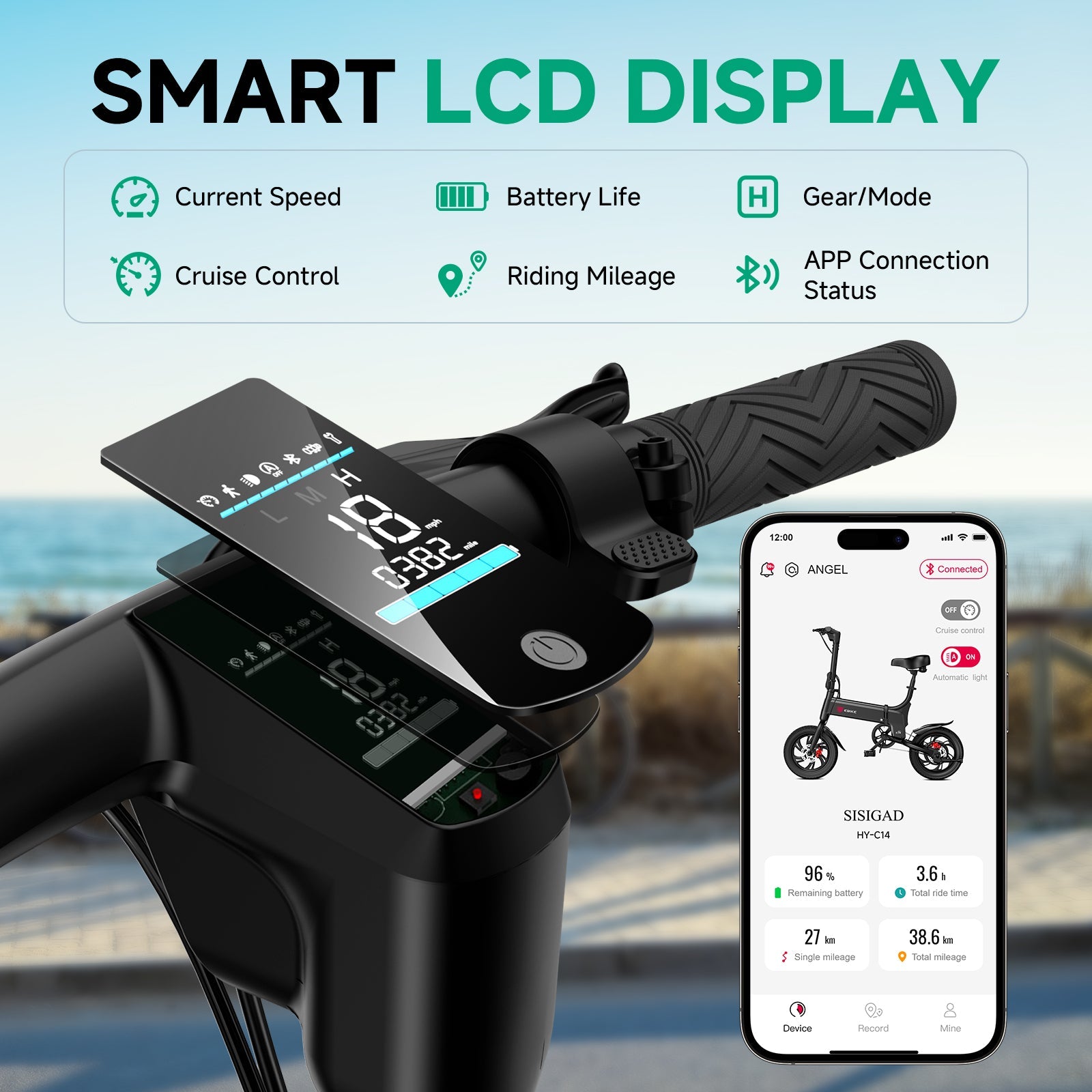 Sisigad 14" Lynx Plus Folding Electric Bike for Kids